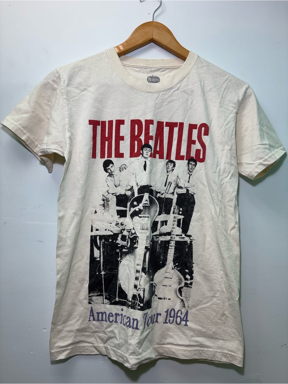 The Beatles American Tour 1964 Graphic Tee - White